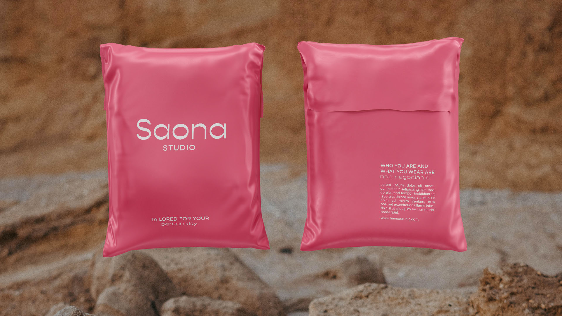 mailing bag pink